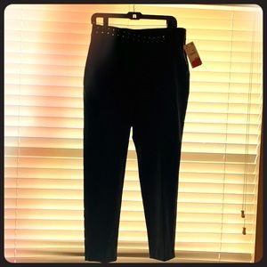 Black Zara Trouser with Studded Detail #NWT